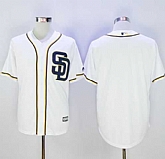 San Diego Padres Customized Men's White New Cool Base Stitched Baseball Jersey,baseball caps,new era cap wholesale,wholesale hats